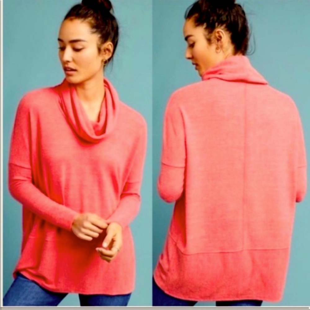 Anthro Saturday Sunday oversized cowl neck tunic sweater
